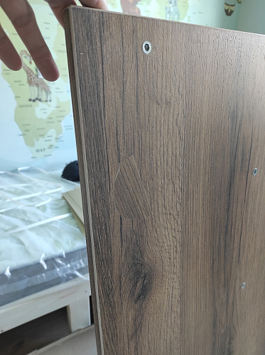 Письменный стол Битти Лофт 116х60х75 дуб вотан / белый матовый фото покупателя 57