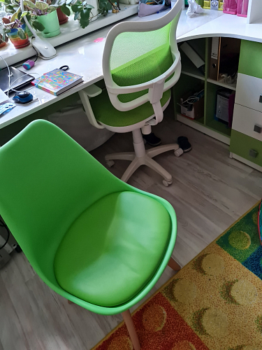 Деревянный стул Bonuss green / grey фото покупателя 80