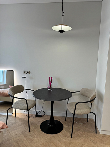 Стол Тулип 90х73 дуб вотан / белый  - Уцененный экземпляр фото покупателя 20