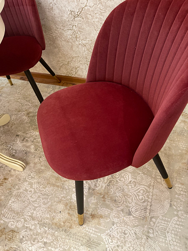 Стул на металлокаркасе Gabi green / black / silver фото покупателя 139