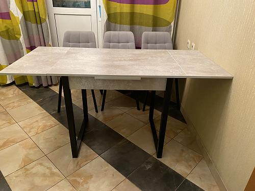 Стол Форли бетон / черный матовый фото покупателя 43