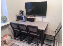 Стол Лота Лофт 140 25 мм юта / белый матовый фото покупателя 678