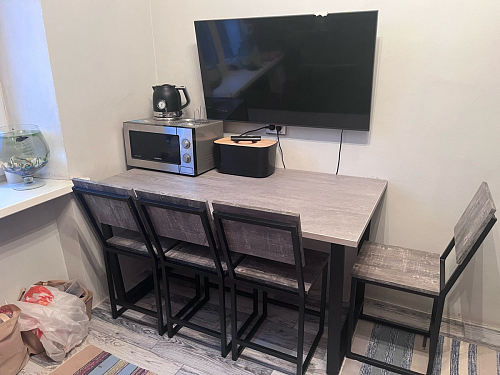 Деревянный стол Лота Лофт 120х75 белый матовый / дуб крафт золотой фото покупателя 678