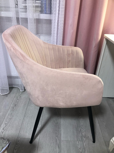 Стул на металлокаркасе Slam dark beige фото покупателя 43