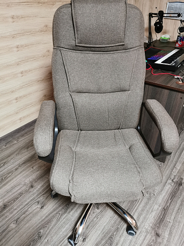 Компьютерное кресло Bergamo велюр бежевое фото покупателя 19