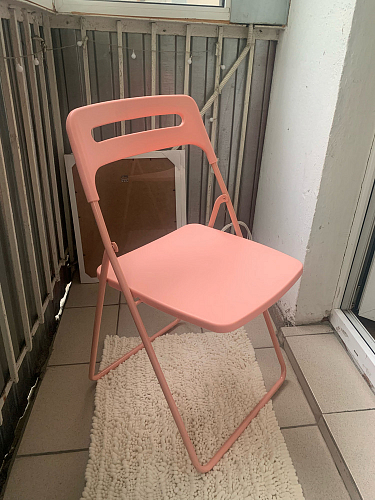 Пластиковый стул Fold складной black фото покупателя 1