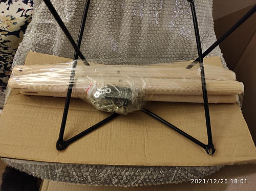 Пластиковый стул Eames PC-015 серо-голубой / дерево фото покупателя 53