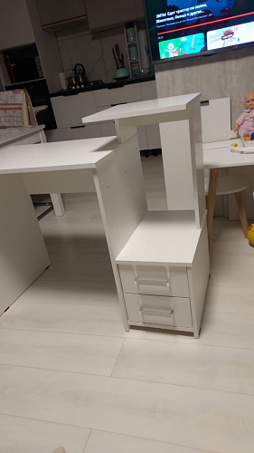 Компьютерный стол Джаз-24 правый дуб сонома фото покупателя 137