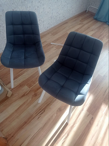 Стул на металлокаркасе Челси бирюзовый / черный фото покупателя 84