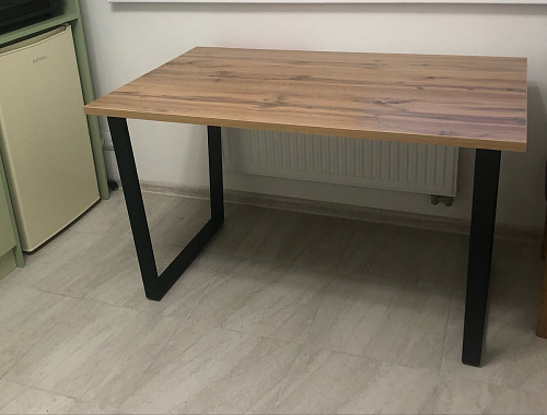 Деревянный стол Лота Лофт 140х80 дуб крафт табачный / черный матовый фото покупателя 558