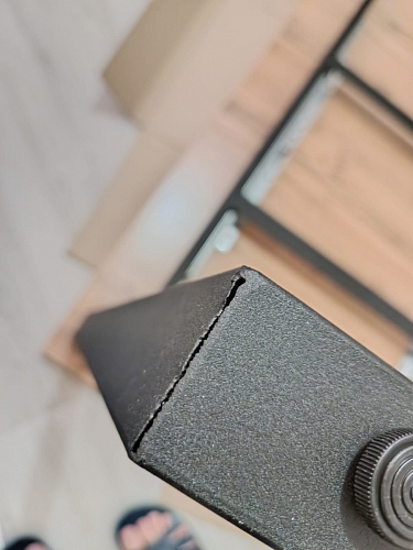 Деревянный стол Лота Лофт 140х80 черный матовый / бетон светлый фото покупателя 176