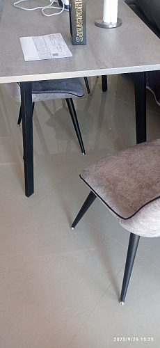 Стол Тринити Лофт 120 32 мм дуб галифакс табако / черный матовый фото покупателя 389