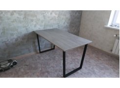 Стол Лота Лофт 140 25 мм черный матовый / бетон фото покупателя 375