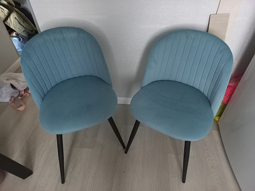 Стул на металлокаркасе Gabi 1 light purple / black фото покупателя 401