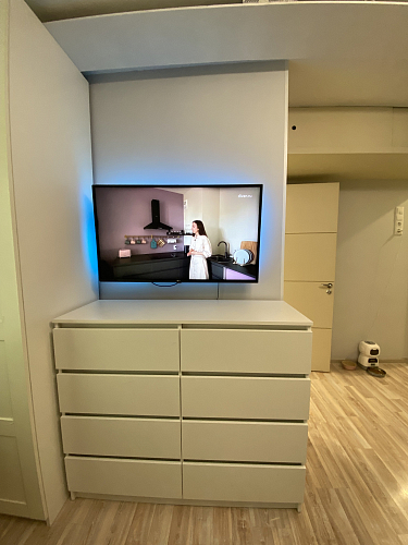 Комод Мадера 1384 ЛДСП дуб крафт золотой / лдсп белый фото покупателя 10