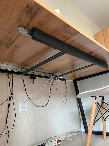 Стол раскладной Лота Лофт 120 25 мм юта / черный матовый фото покупателя 874