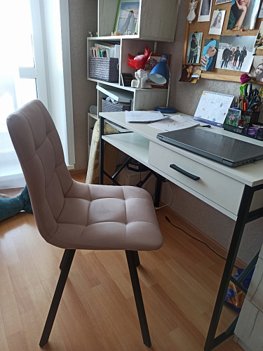 Стул на металлокаркасе Чилли зеленый / черный фото покупателя 1298