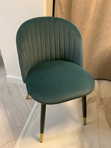 Стул на металлокаркасе Gabi 1 line light blue / black фото покупателя 121