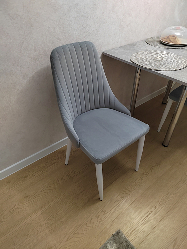 Стул на металлокаркасе Kora light purple / black фото покупателя 425