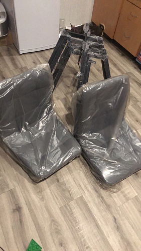 Стул на металлокаркасе Чилли зеленый / белый каркас фото покупателя 399