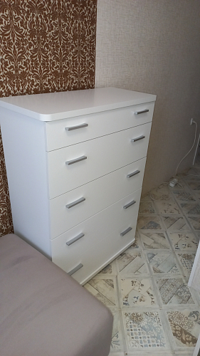 Комод Иланта-1 нельсон / белый жемчуг фото покупателя 2