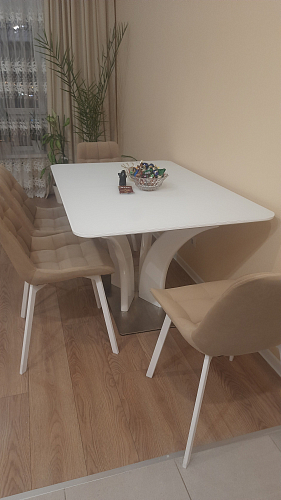 Стол Horns 120 super white фото покупателя 2