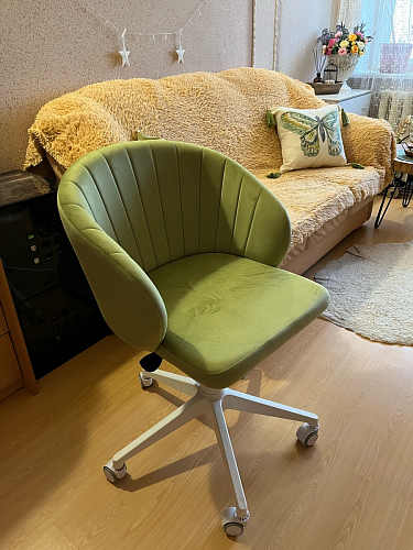 Компьютерное кресло Пард confetti silver серый / черный фото покупателя 137