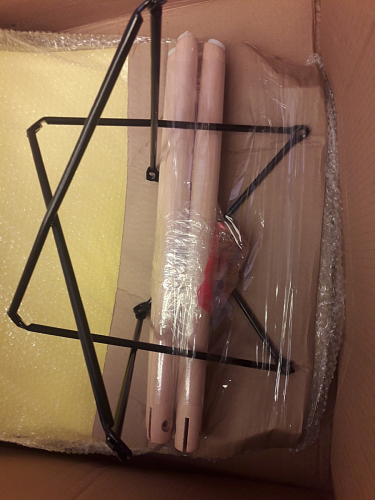 Пластиковый стул Eames PC-015 серо-голубой / дерево фото покупателя 476