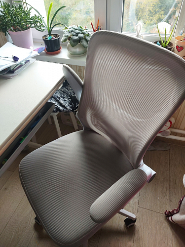 Компьютерное кресло Konfi light gray / blue / white фото покупателя 72