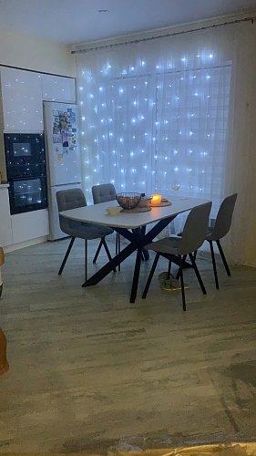 Стул на металлокаркасе Чилли К светло-серый велюр / черный каркас фото покупателя 1133