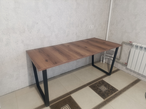 Стол Лота Лофт 140 25 мм черный матовый / бетон фото покупателя 708