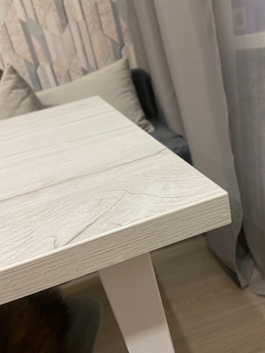 Стол Лота Лофт 140 25 мм черный матовый / бетон фото покупателя 672