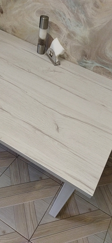 Деревянный стол Лота Лофт 140х80 черный матовый / бетон светлый фото покупателя 541