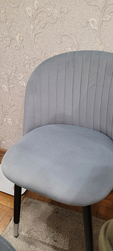 Стул на металлокаркасе Gabi dark beige / black / silver фото покупателя 735