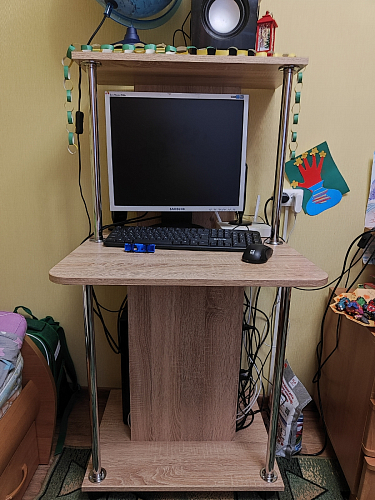 Компьютерный стол КСТ-12 белый фото покупателя 7