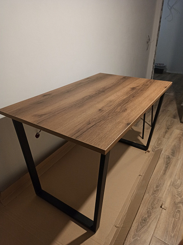 Стол Лота Лофт 120 25 мм сабия / белый матовый фото покупателя 125