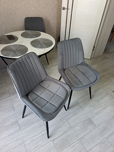 Стул на металлокаркасе Седа К кирпичный / черный фото покупателя 357