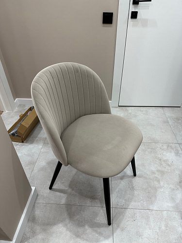 Стул на металлокаркасе Gabi gray / black фото покупателя 53