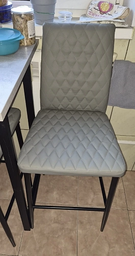 Барный стул Teon gray / chrome фото покупателя 15