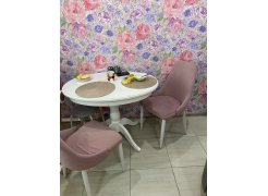 Стул на металлокаркасе Kora green / black фото покупателя 456