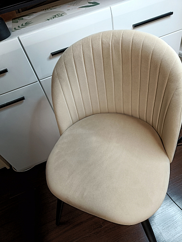 Стул на металлокаркасе Gabi 1 light purple / black фото покупателя 149