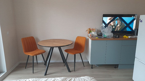 Стул на металлокаркасе Дани П бежевый / черный фото покупателя 1