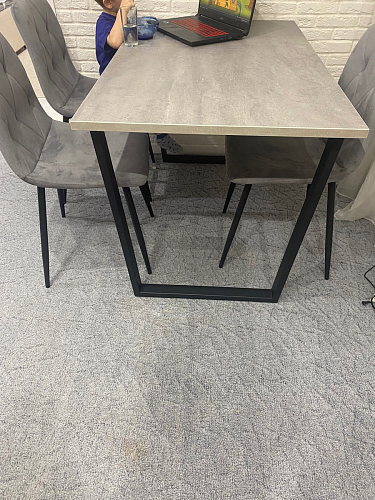 Деревянный стол Лота Лофт 120х75 белый матовый / дуб крафт золотой фото покупателя 777