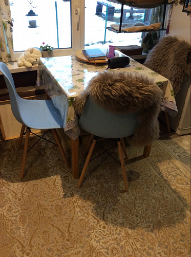 Пластиковый стул Eames PC-015 серо-голубой / дерево фото покупателя 170