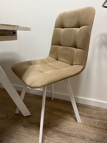 Стул на металлокаркасе Чилли К кирпичный / черный фото покупателя 355