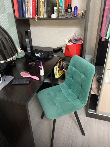 Стул на металлокаркасе Чилли К кирпичный / черный фото покупателя 616