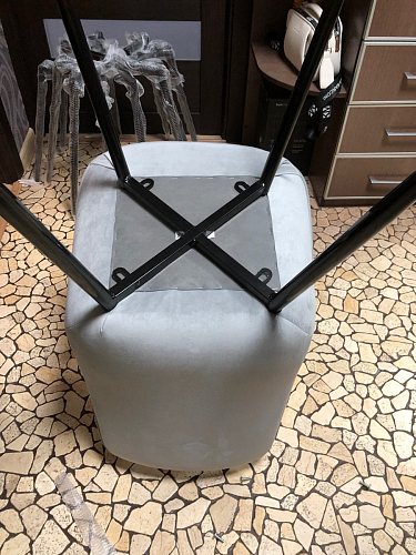 Стул на металлокаркасе Седа К кирпичный / черный фото покупателя 222