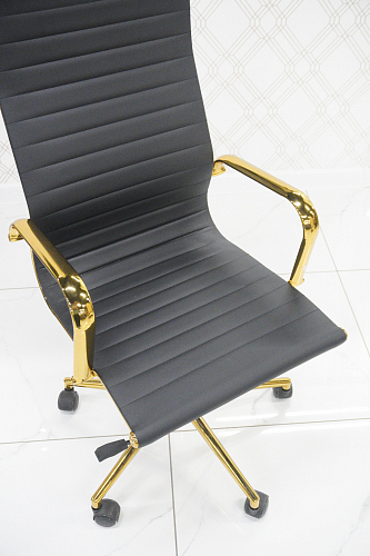 Компьютерное кресло Reus золотой / черный из шоурума 1