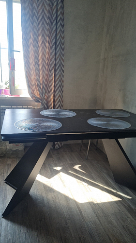 Керамический стол Ливи 140(200)х80х78 carla larkin / дуб монтана фото покупателя 1