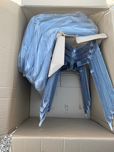 Стул на металлокаркасе Чилли светло-серый / белый каркас фото покупателя 490